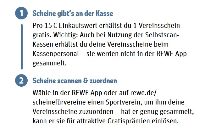 Scheine für Vereine